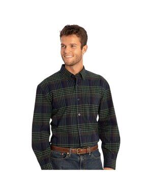 NWT Orvis Heritage Twill Classic Button Down Shirt M Tartan Plaid Cotton Preppy